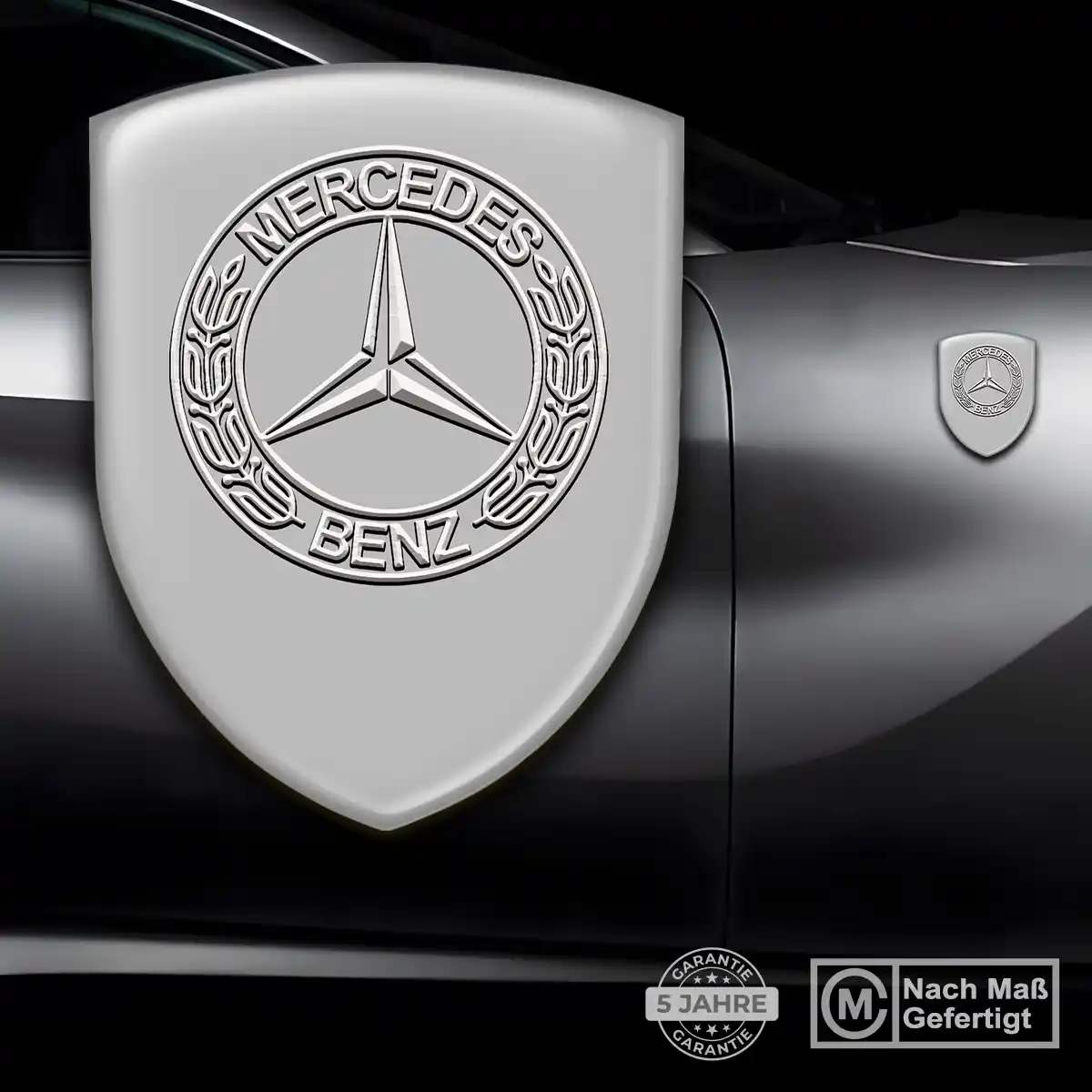 Mercedes Aufkleber 3D Gel Silikon Hohe Qualität