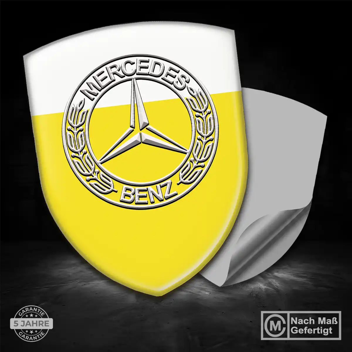 Mercedes Aufkleber 3D Gel Silikon Limitierte Auflage