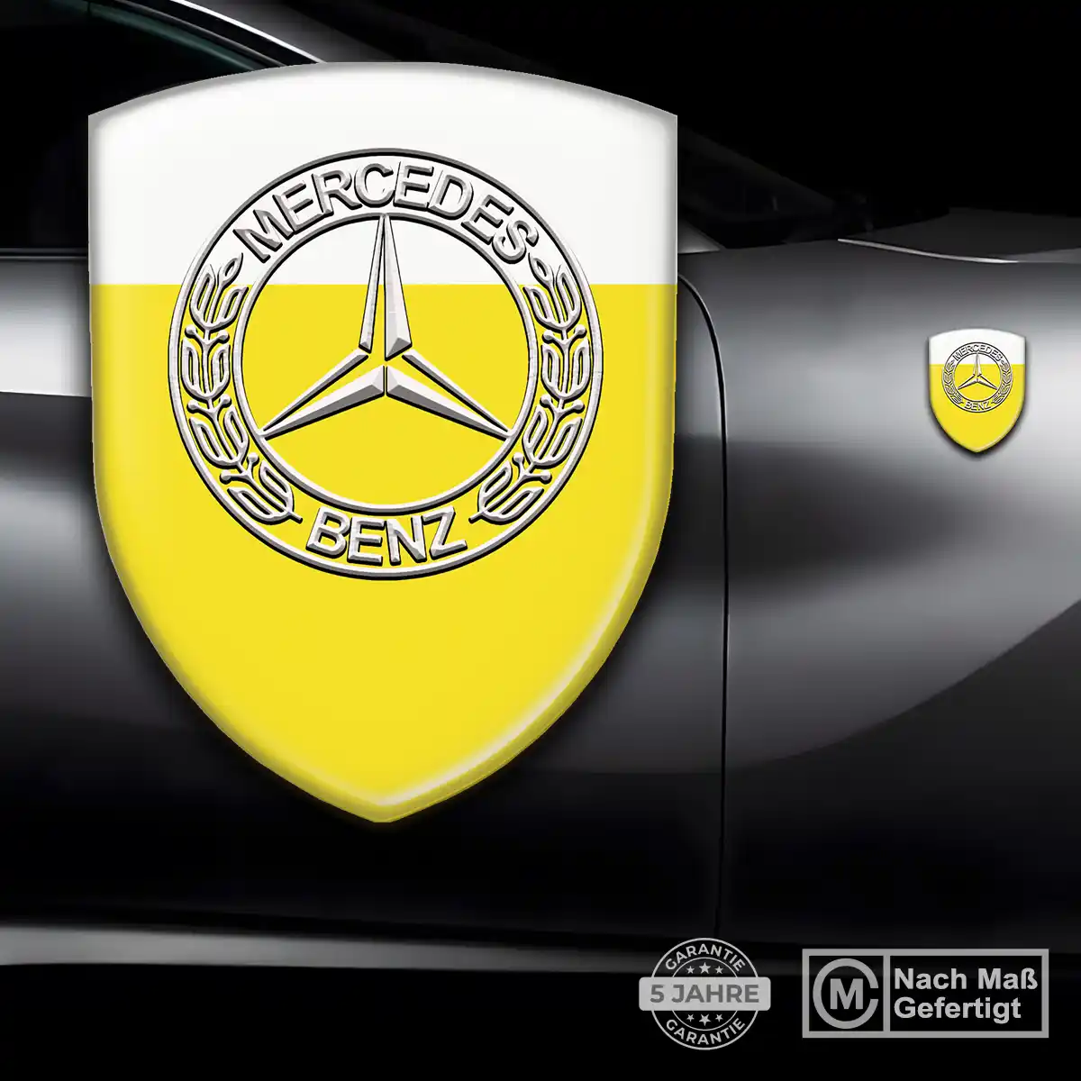 Mercedes Aufkleber 3D Gel Silikon Limitierte Auflage