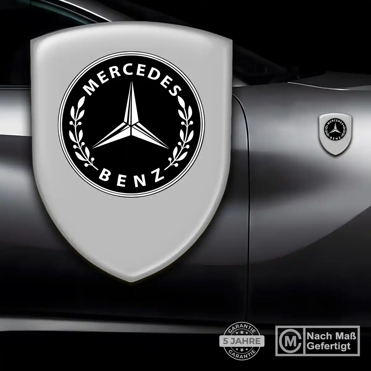 Mercedes Aufkleber 3D Gel Silikon Luxus-Edition