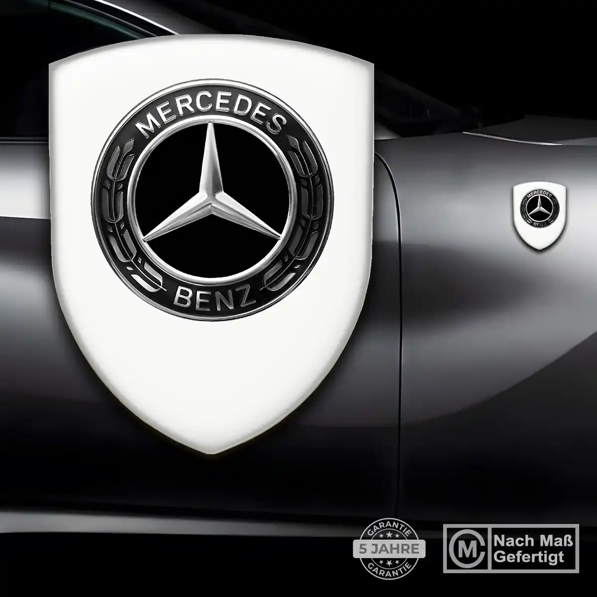 Mercedes Aufkleber 3D Gel Silikon Premium-Edition