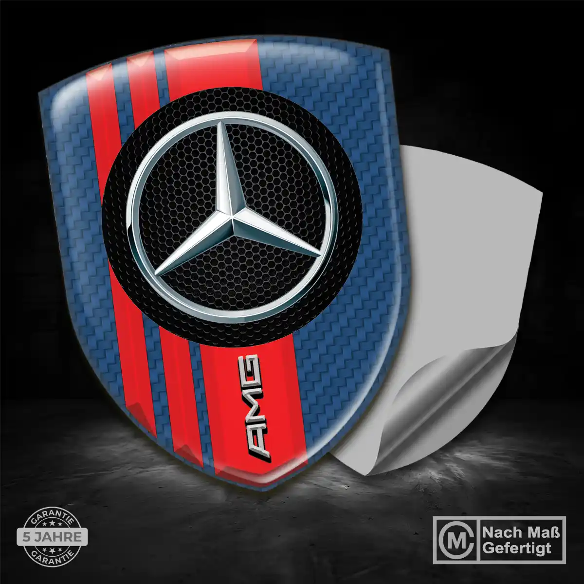 Mercedes Aufkleber 3D Gel Silikon Premiumqualität