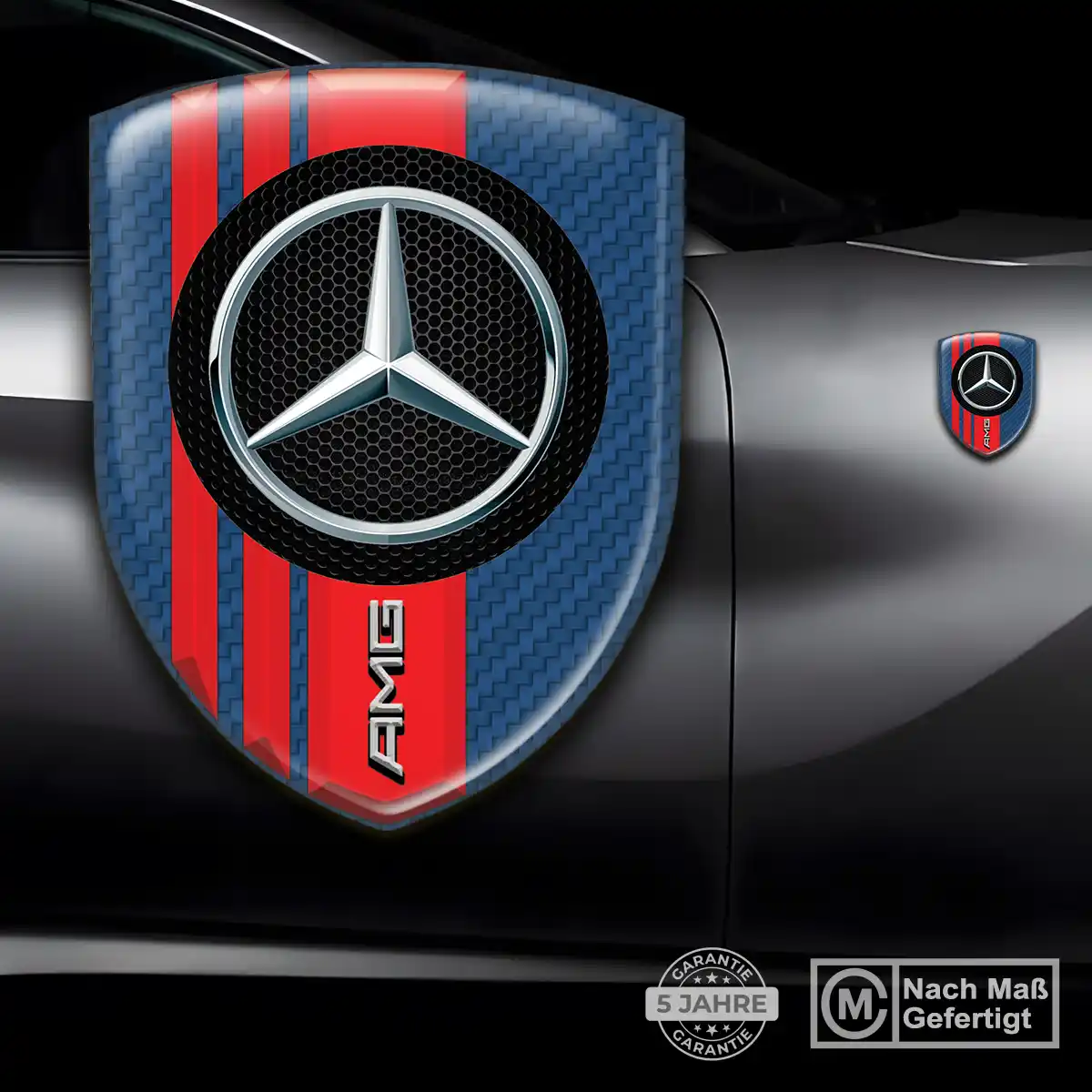 Mercedes Aufkleber 3D Gel Silikon Premiumqualität