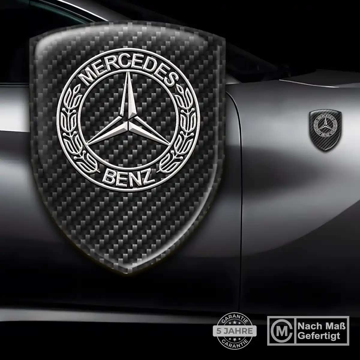 Mercedes Aufkleber 3D Gel Silikon Stilvolles Design