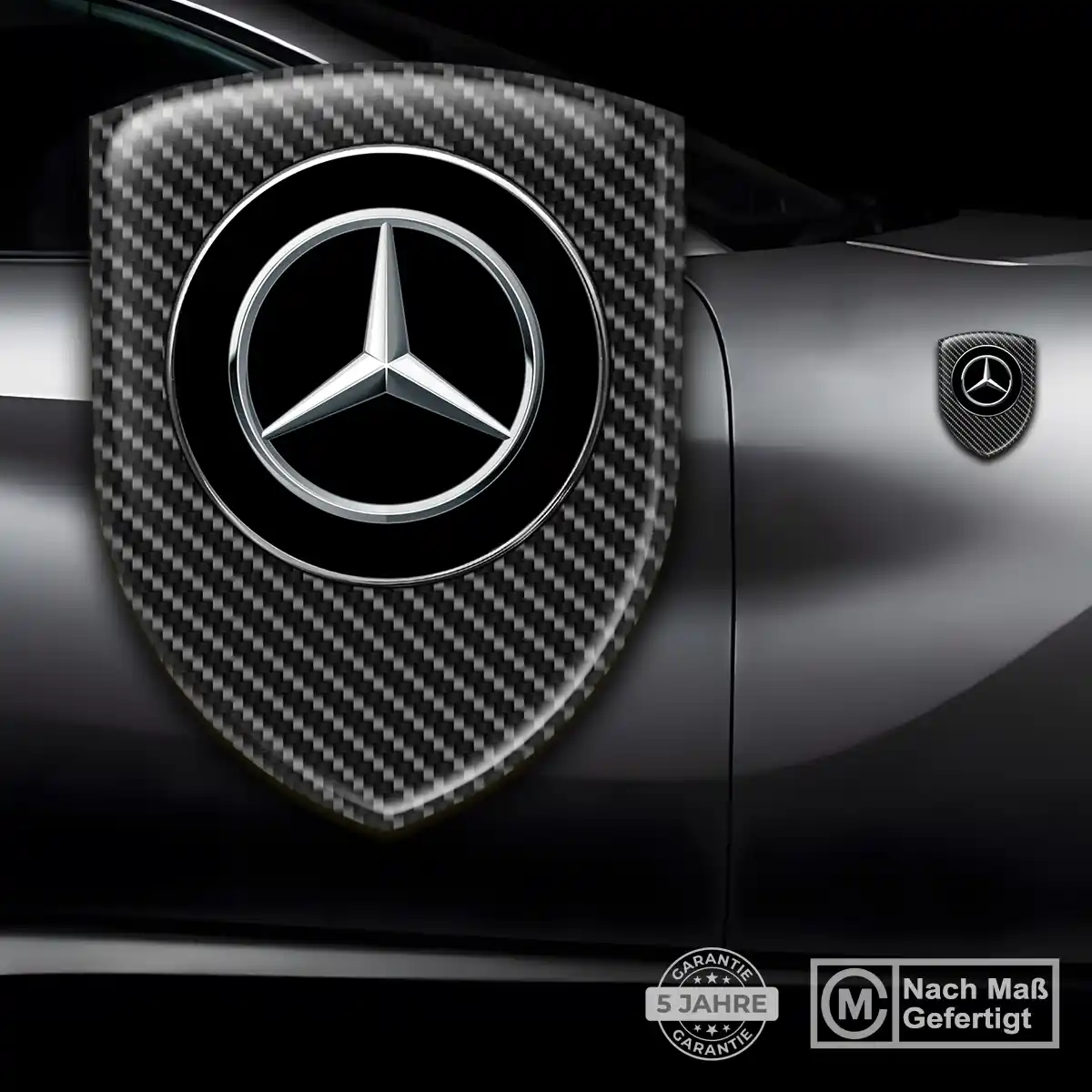 Mercedes Aufkleber 3D Gel Wappen Auto Hohe Qualität