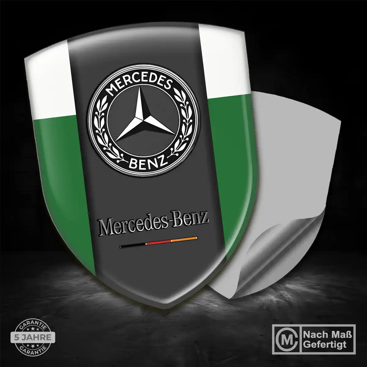 Mercedes Aufkleber 3D Gel Wappen Auto Stilvolles Design