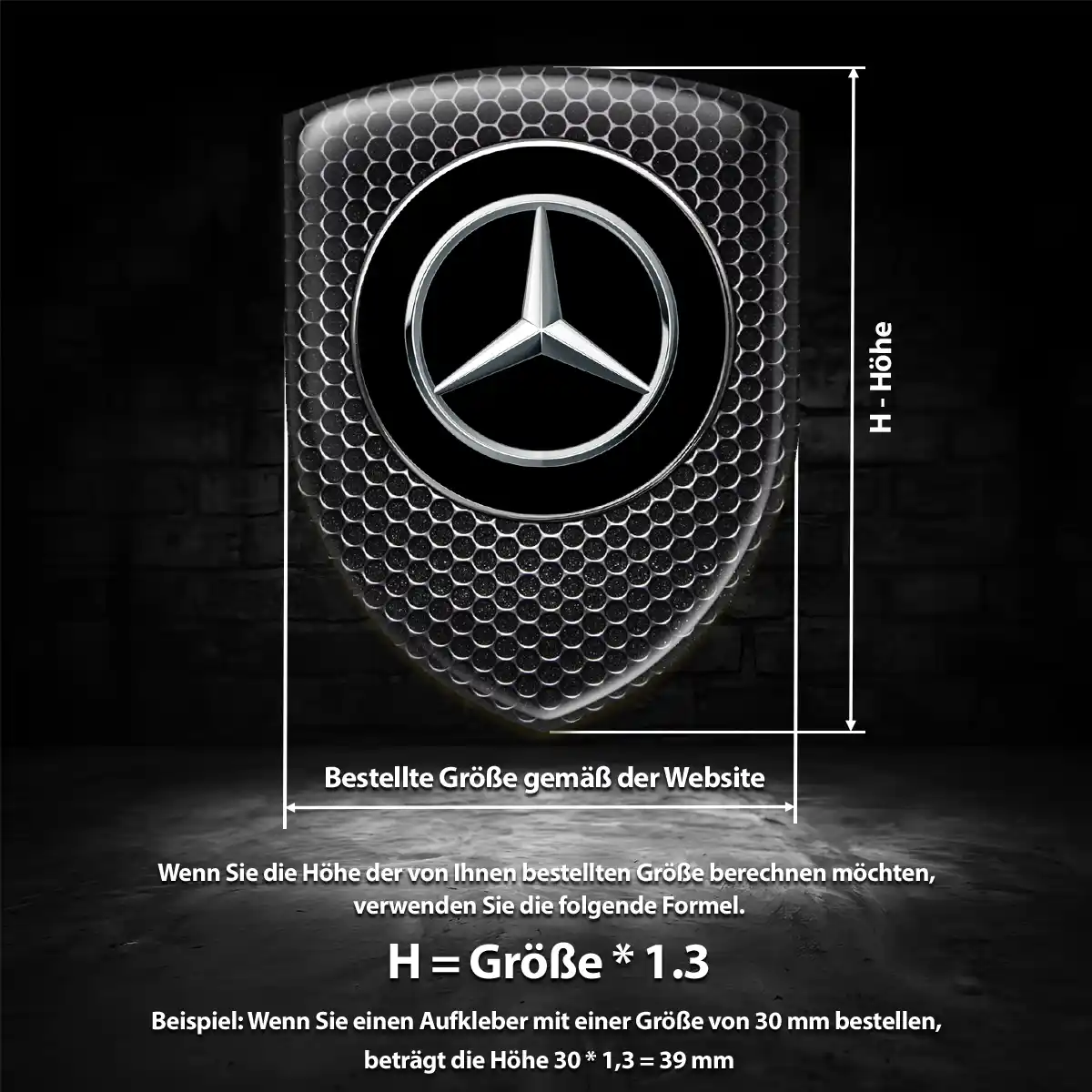 Mercedes Aufkleber Auto Hohe Qualität