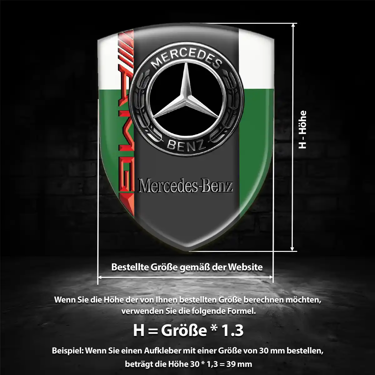 Mercedes Aufkleber Auto Limitierte Auflage