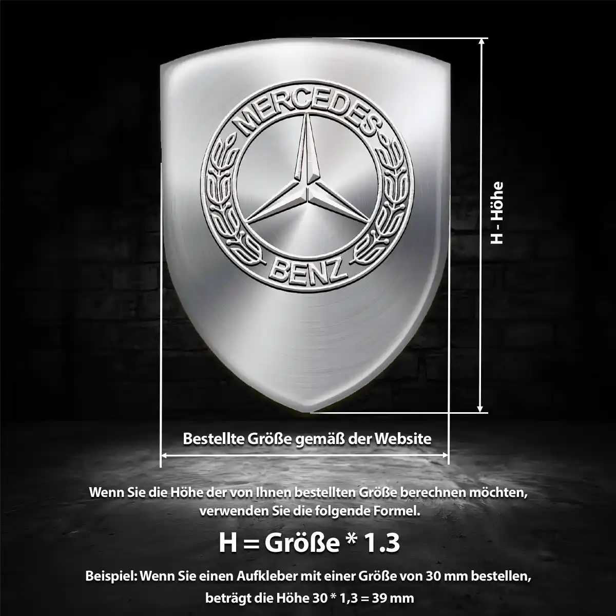 Mercedes Aufkleber Auto Stilvolles Design