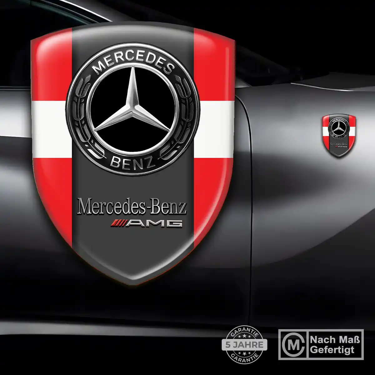 Mercedes Aufkleber Emblem Stilvolles Design