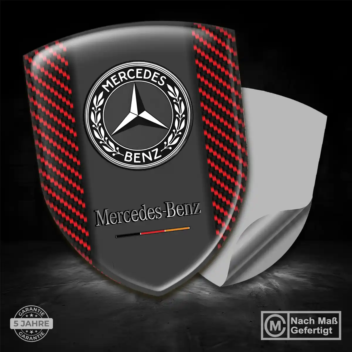 Mercedes Aufkleber Emblem Wappen Auto Premium-Edition