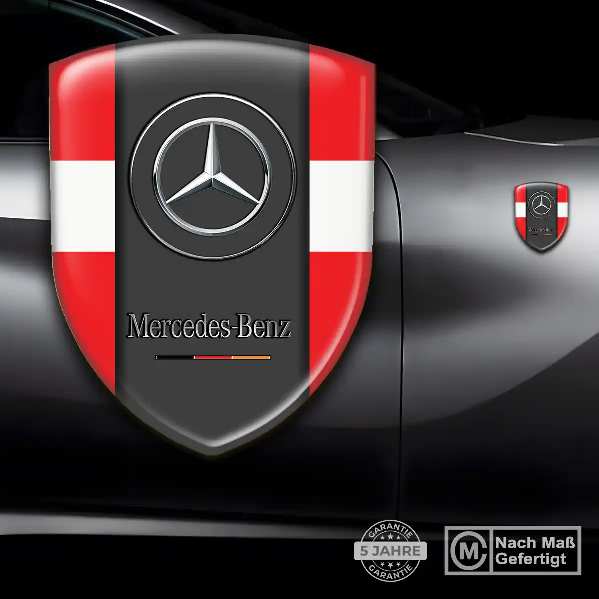 Mercedes Aufkleber Emblem Wappen Luxus-Edition