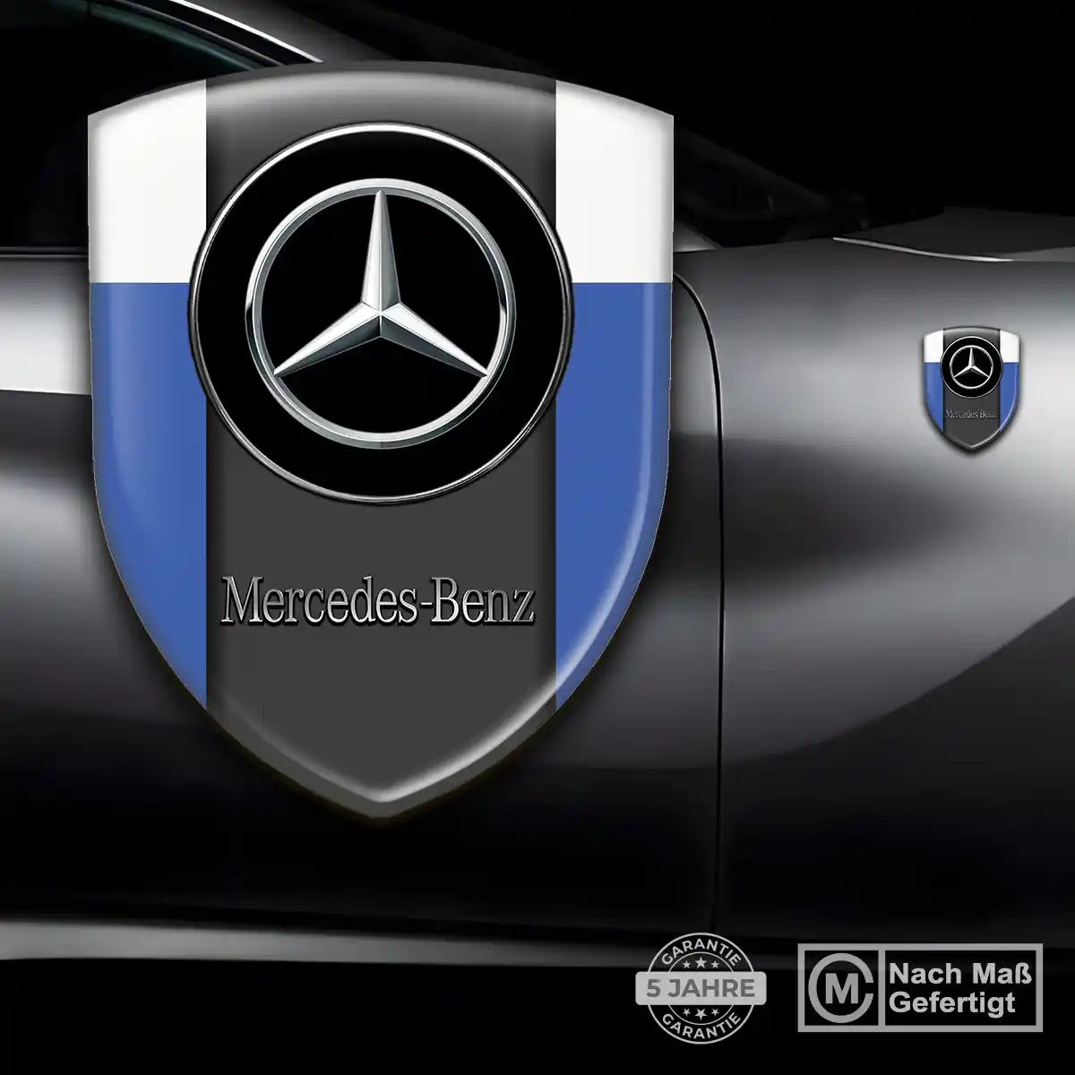 Mercedes Aufkleber Emblem Wappen Premium-Edition