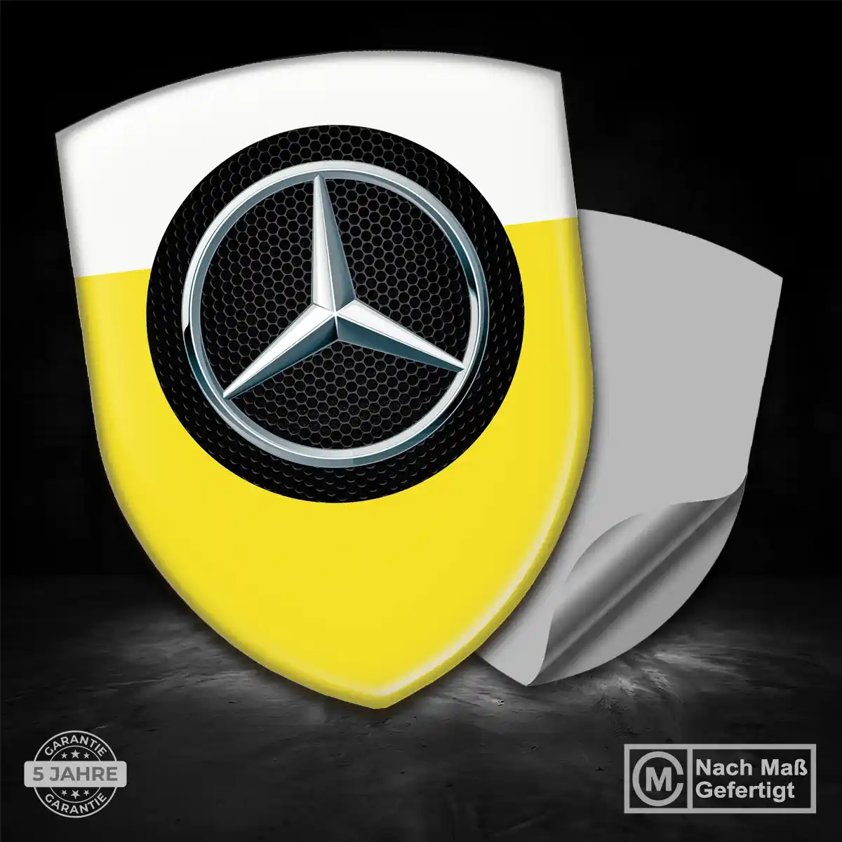 Mercedes Aufkleber Embleme Silikon Auto Premium-Edition