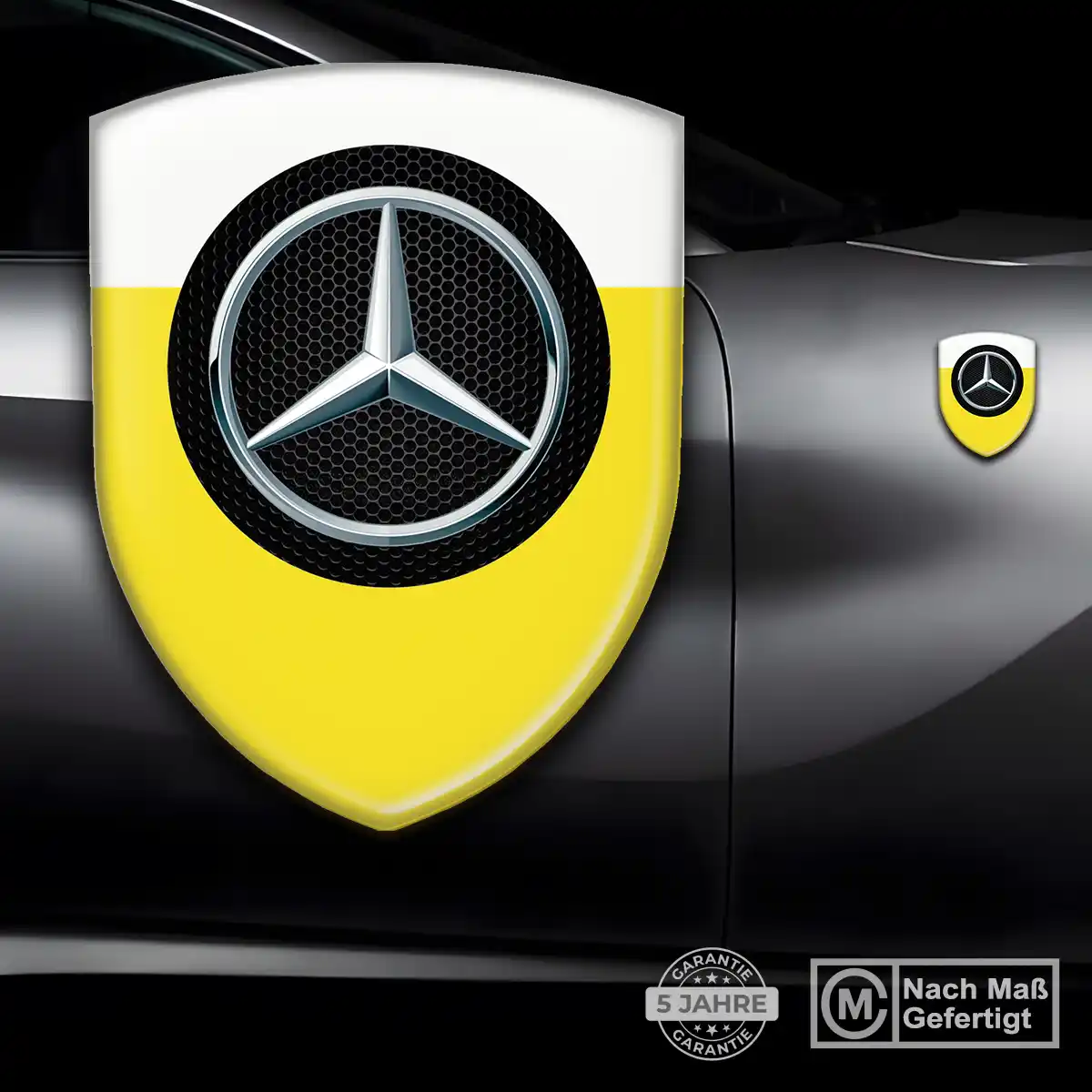 Mercedes Aufkleber Embleme Silikon Auto Premium-Edition