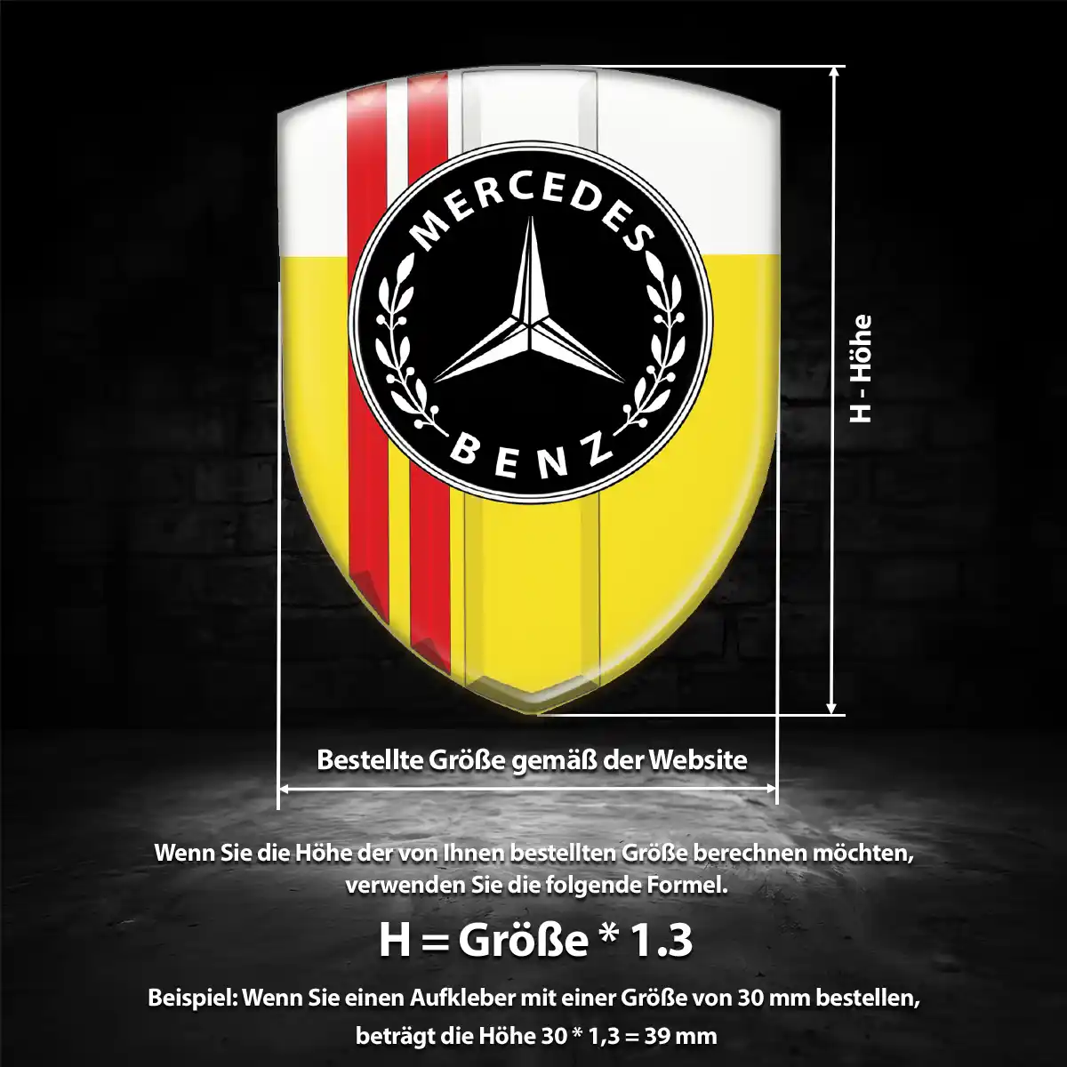 Mercedes Aufkleber Embleme Silikon Auto Stilvolles Design