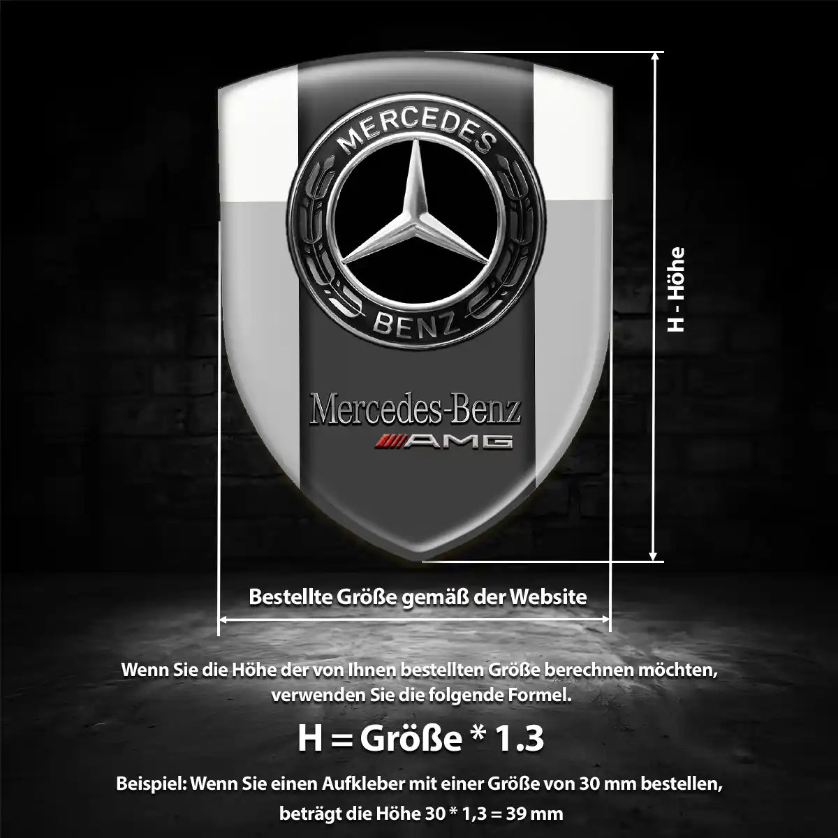 Mercedes Aufkleber Embleme Silikon Hohe Qualität
