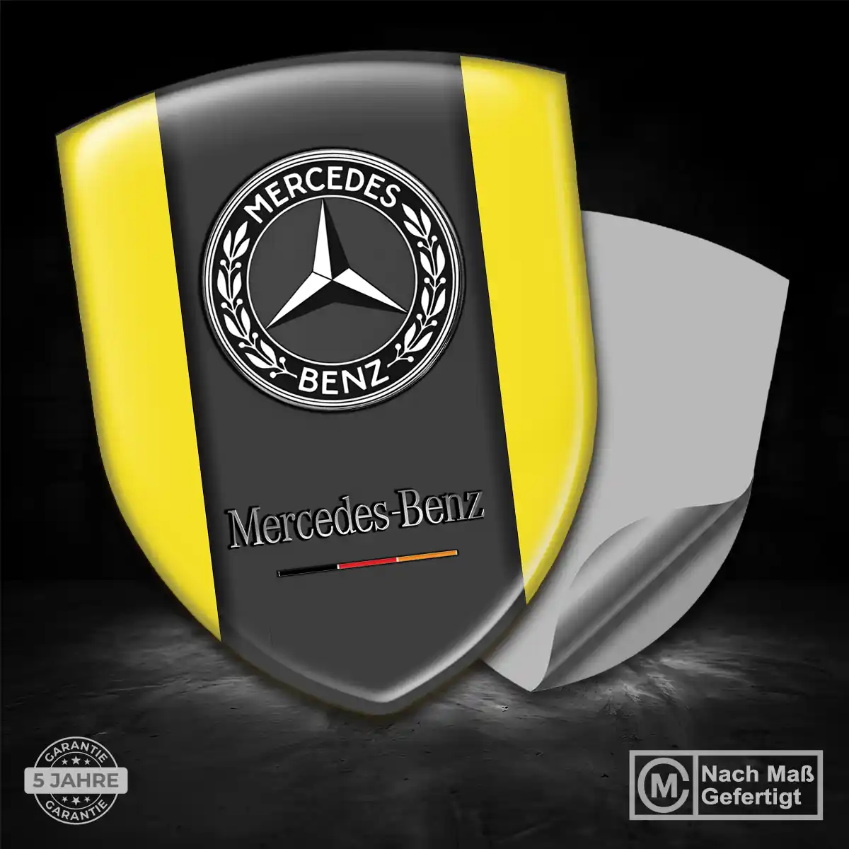Mercedes Aufkleber Embleme Silikon Luxus-Edition