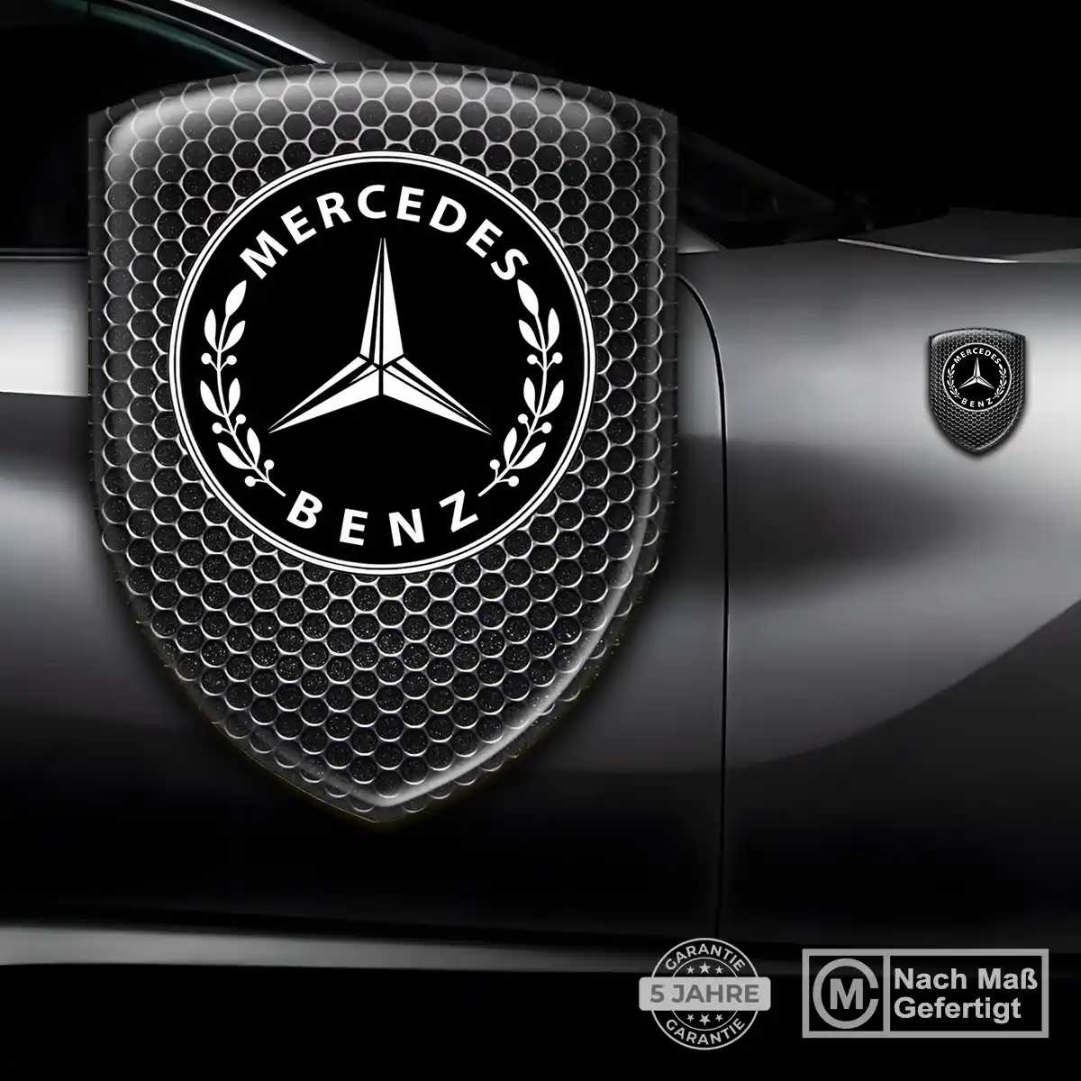 Mercedes Aufkleber Embleme Silikon Premium-Edition