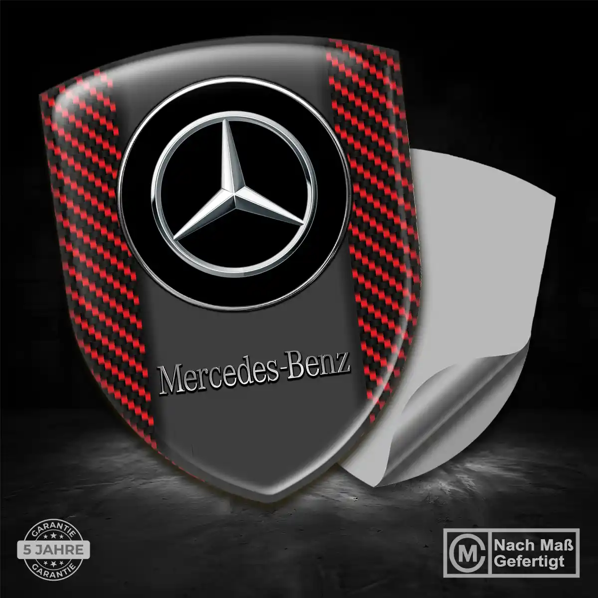 Mercedes Aufkleber Silikon Embleme Auto Premium-Edition