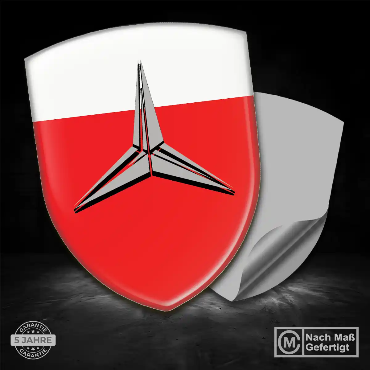 Mercedes Aufkleber Silikon Embleme Limitierte Auflage