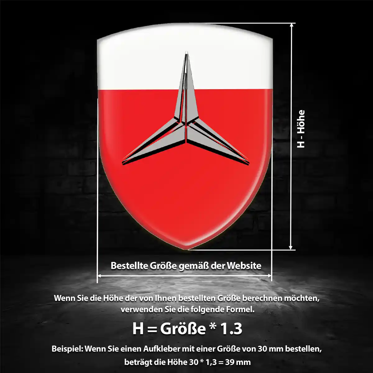 Mercedes Aufkleber Silikon Embleme Limitierte Auflage