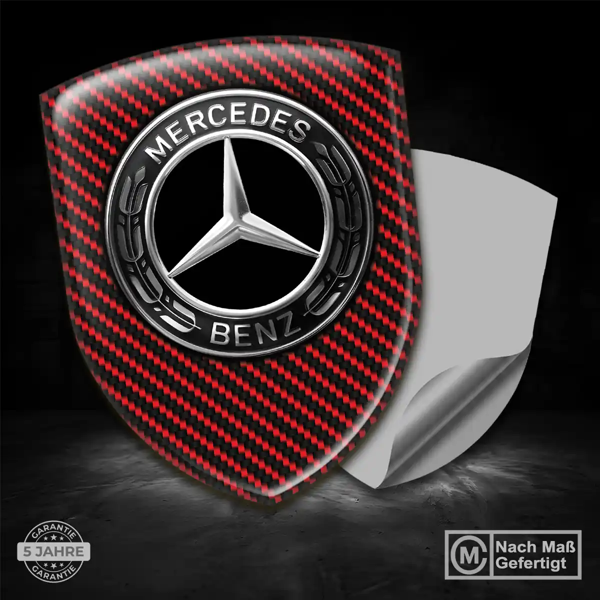 Mercedes Aufkleber Silikon Embleme Luxus-Edition
