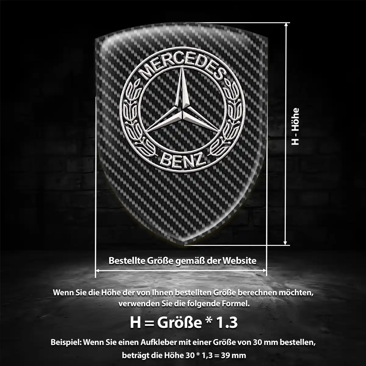 Mercedes Aufkleber Stilvolles Design