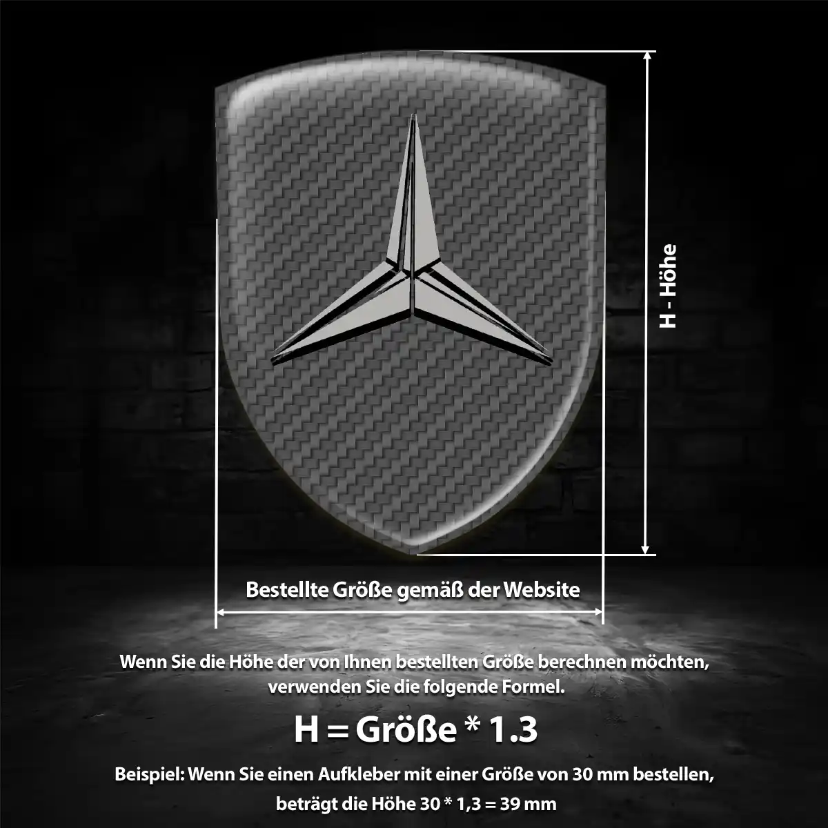 Mercedes Aufkleber Wappen Emblem Auto Limitierte Auflage