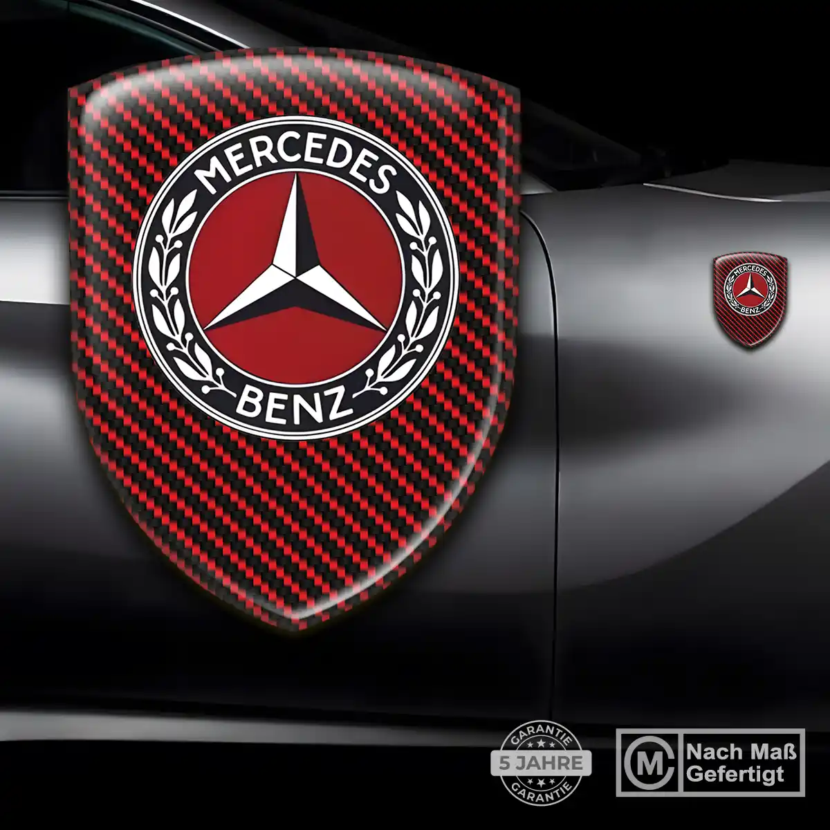 Mercedes Aufkleber Wappen Emblem Premium-Edition