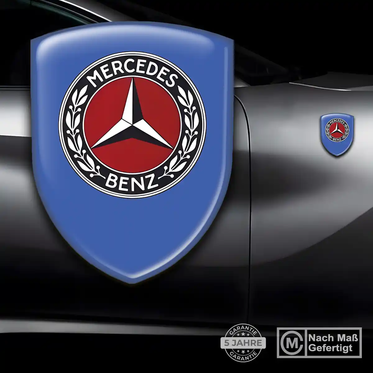 Mercedes Aufkleber Wappen Emblem Premiumqualität