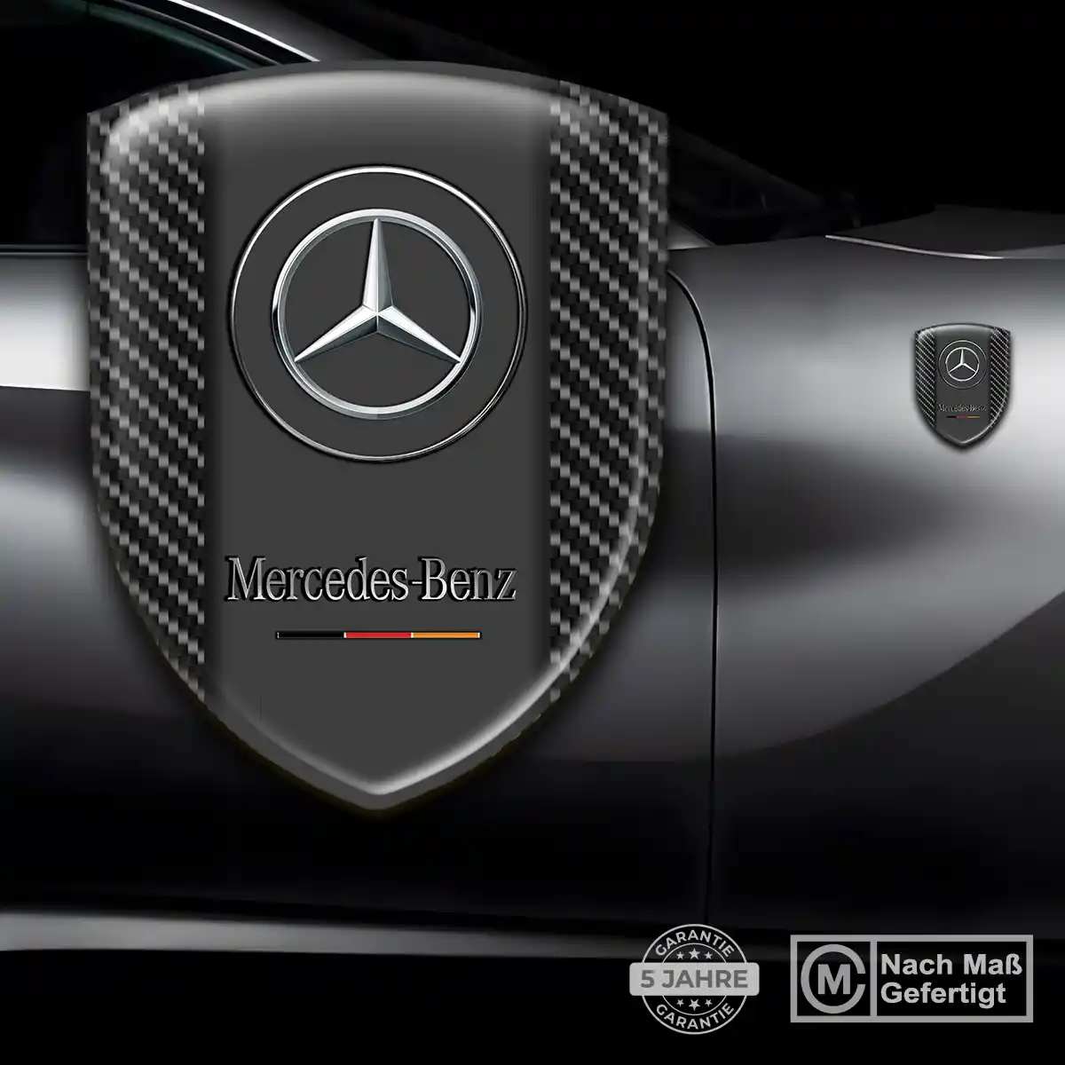 Mercedes Aufkleber Wappen Emblem Stilvolles Design