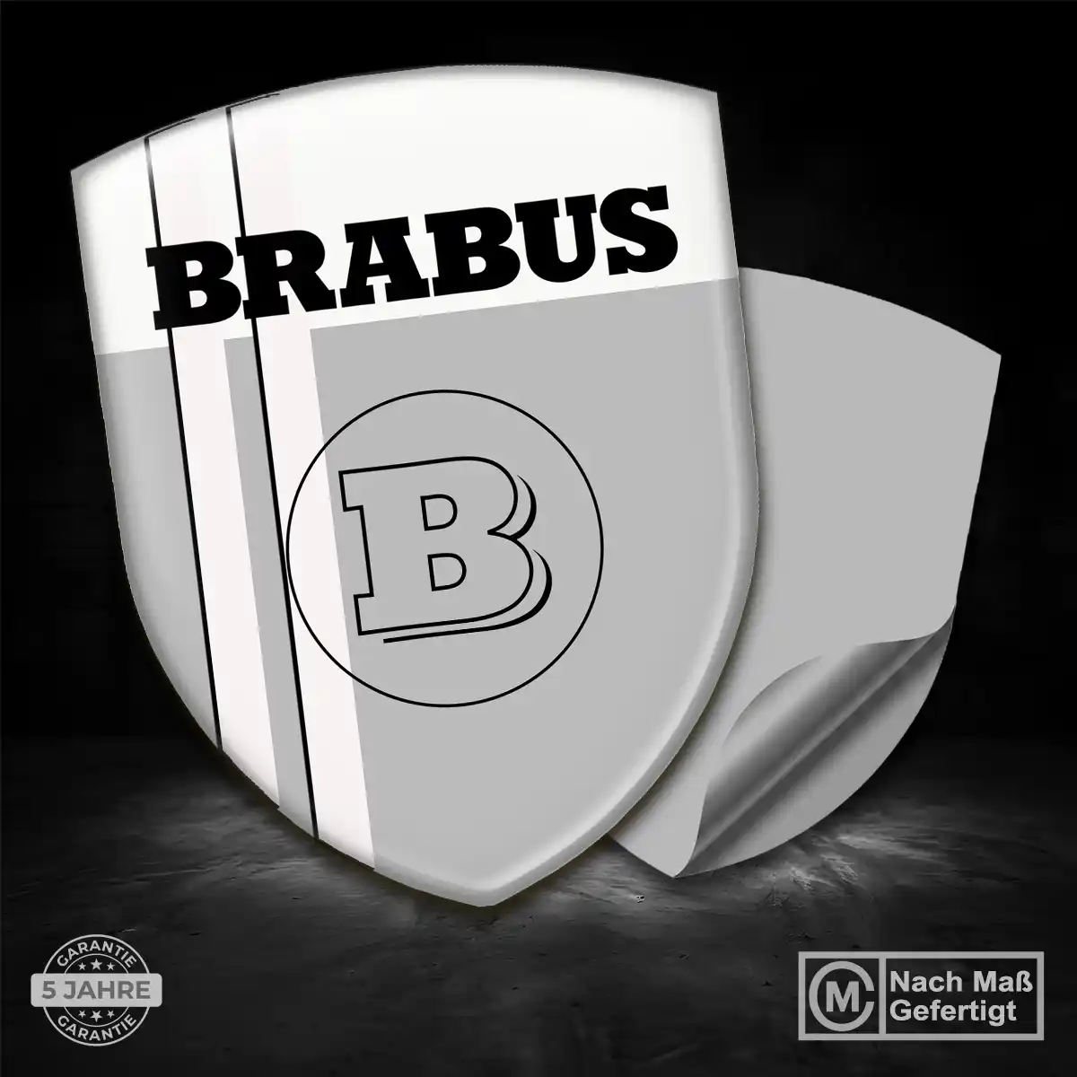 Mercedes Brabus 3D Gel Aufkleber Auto Stilvolles Design