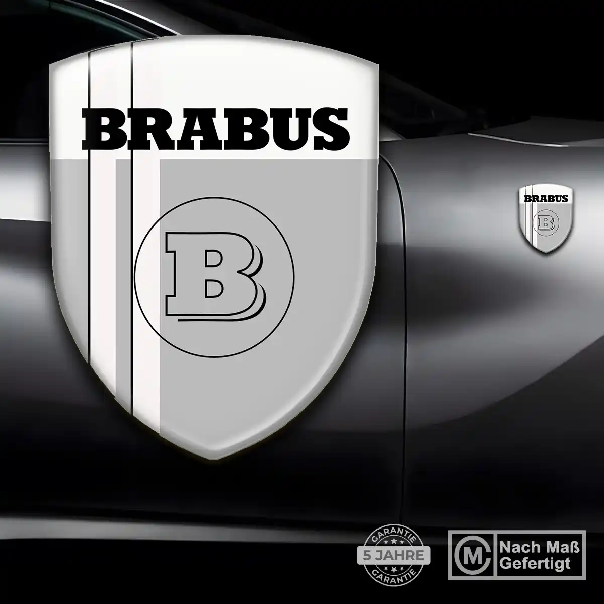 Mercedes Brabus 3D Gel Aufkleber Auto Stilvolles Design