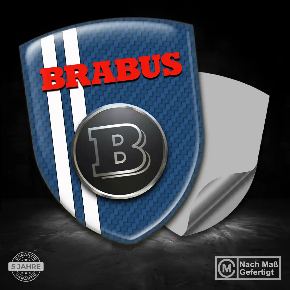 Mercedes Brabus 3D Gel Aufkleber Emblem Auto Stilvolles Design