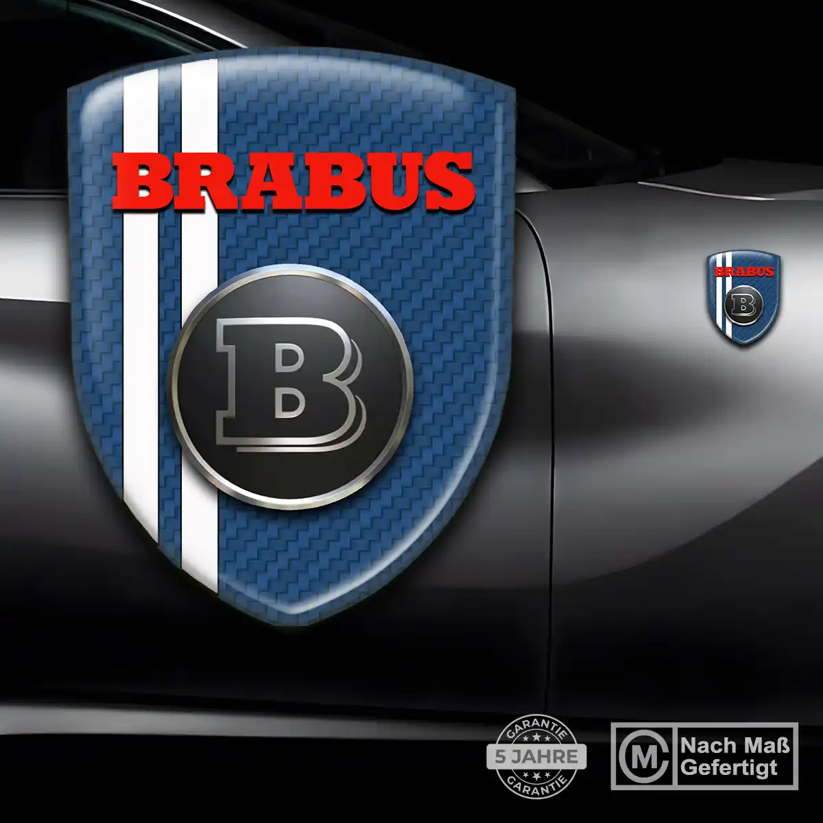 Mercedes Brabus 3D Gel Aufkleber Emblem Auto Stilvolles Design