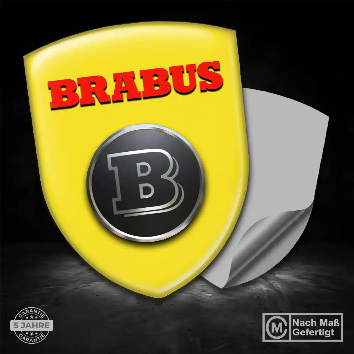 Mercedes Brabus 3D Gel Aufkleber Emblem Hohe Qualität