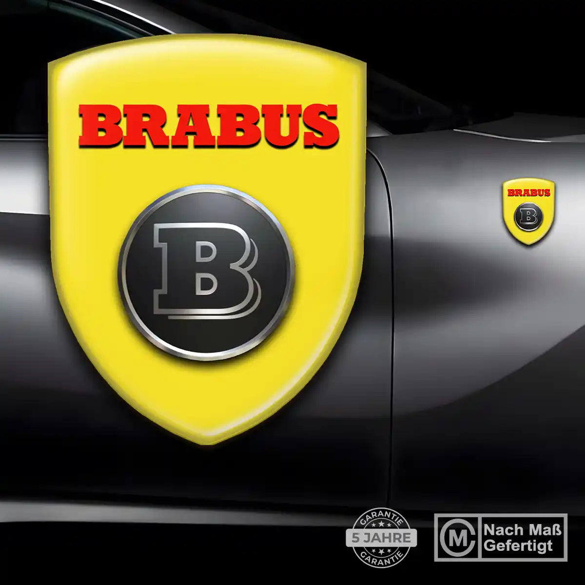 Mercedes Brabus 3D Gel Aufkleber Emblem Hohe Qualität