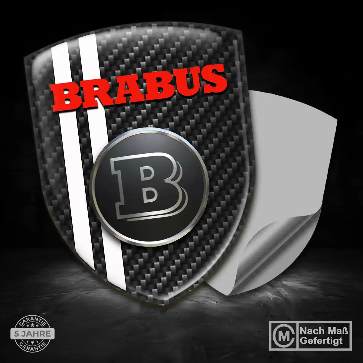 Mercedes Brabus 3D Gel Aufkleber Emblem Stilvolles Design