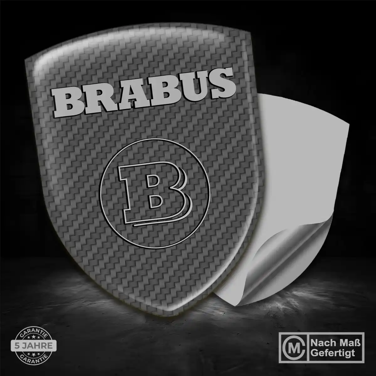 Mercedes Brabus 3D Gel Aufkleber Embleme Auto Stilvolles Design