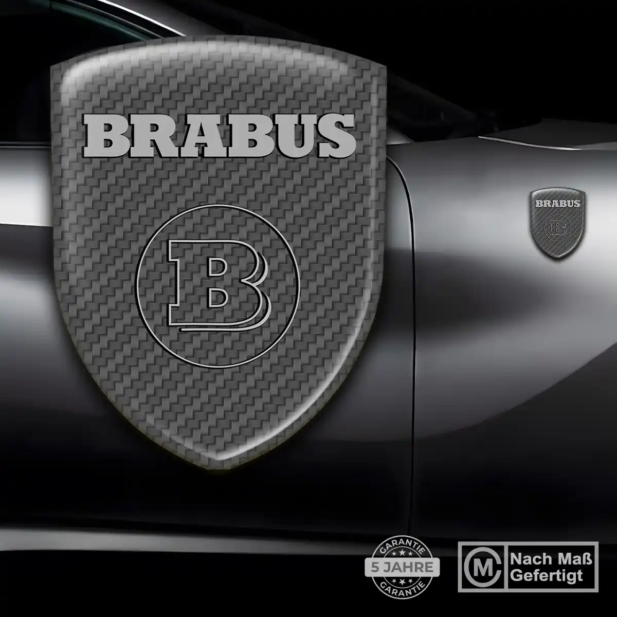 Mercedes Brabus 3D Gel Aufkleber Embleme Auto Stilvolles Design
