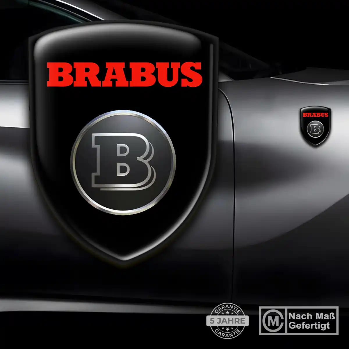 Mercedes Brabus 3D Gel Aufkleber Hohe Qualität