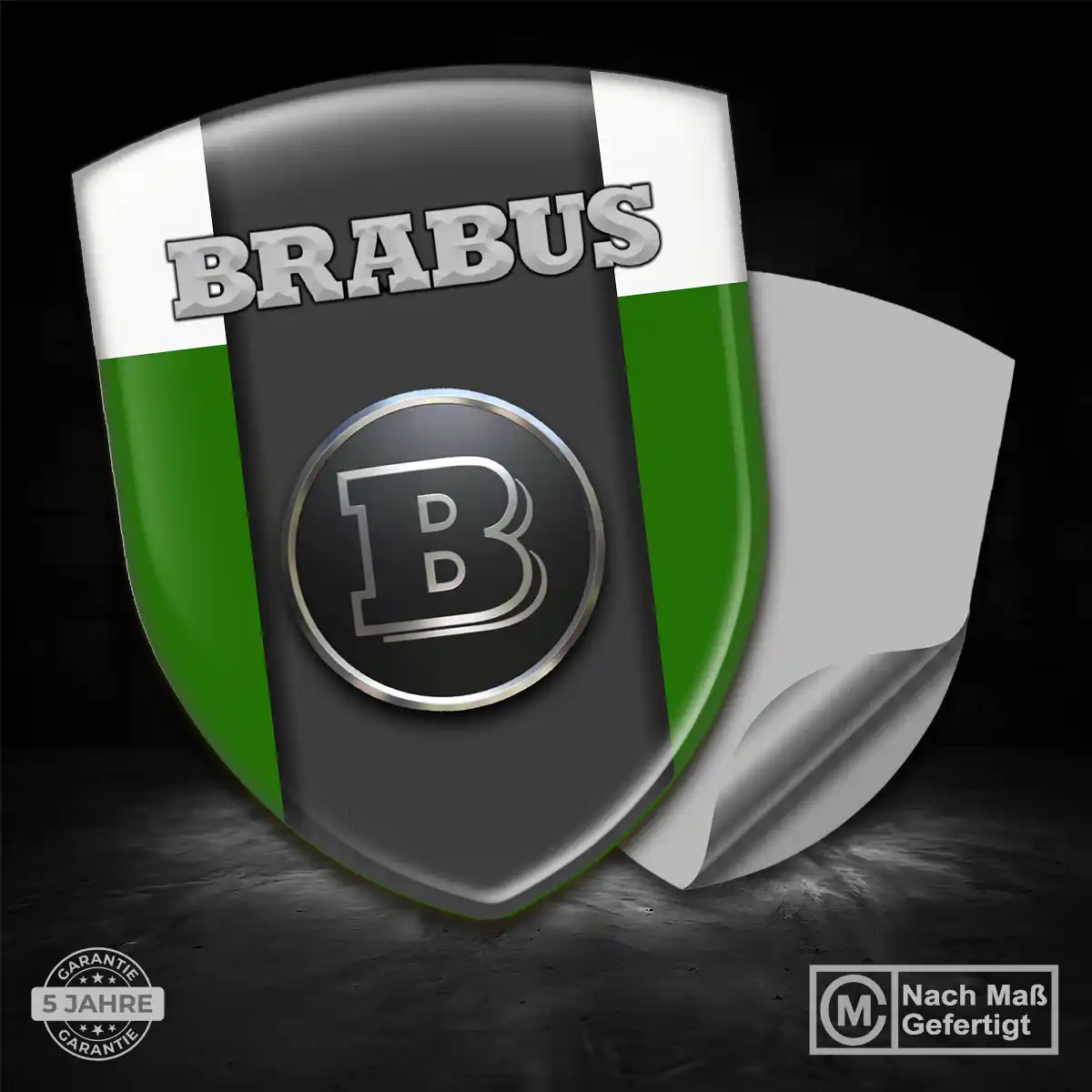 Mercedes Brabus 3D Gel Aufkleber Silikon Hohe Qualität