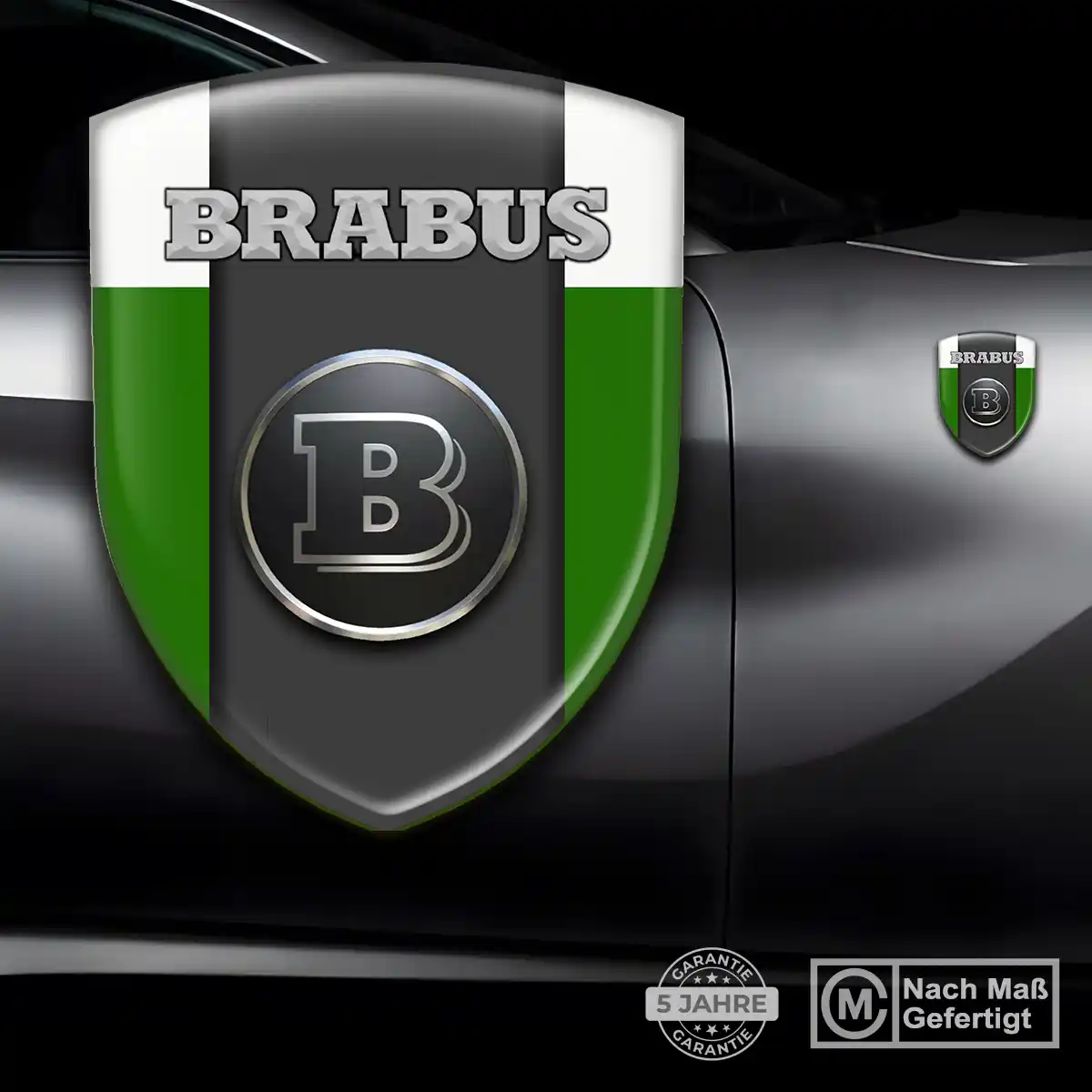 Mercedes Brabus 3D Gel Aufkleber Silikon Hohe Qualität