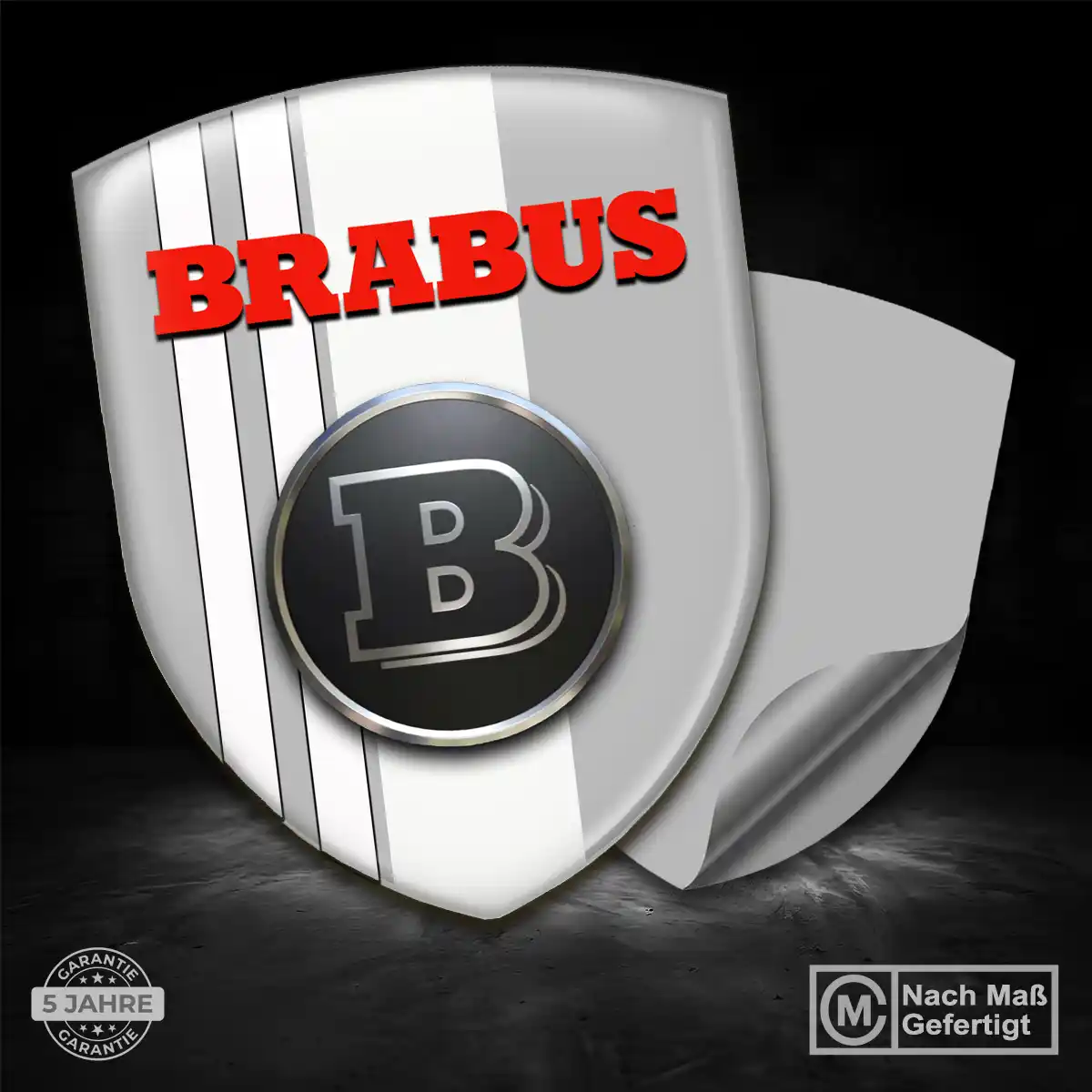 Mercedes Brabus Aufkleber 3D Gel Emblem Auto Stilvolles Design