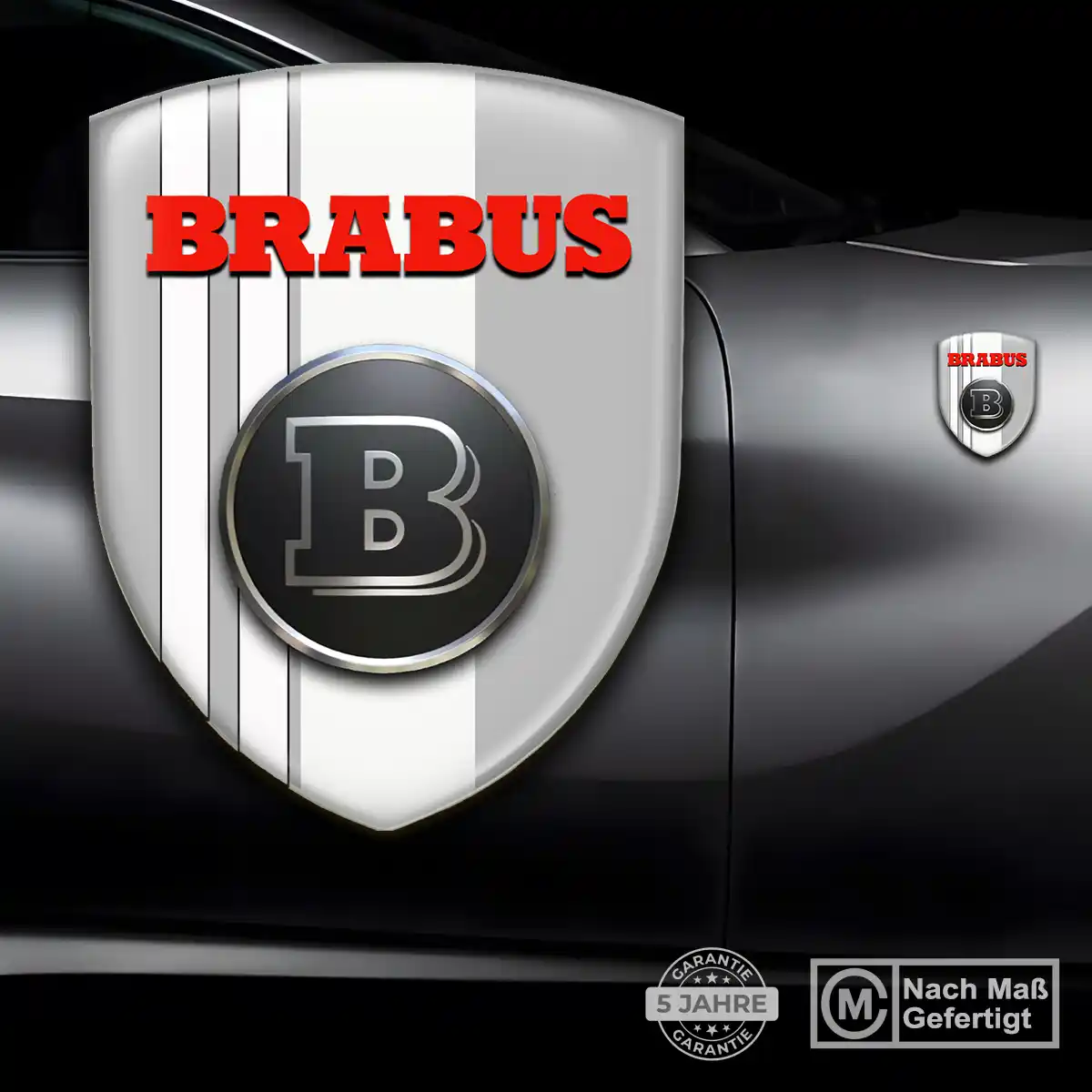 Mercedes Brabus Aufkleber 3D Gel Emblem Auto Stilvolles Design