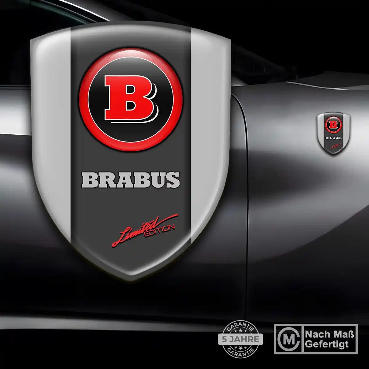 Mercedes Brabus Aufkleber 3D Gel Emblem Hohe Qualität