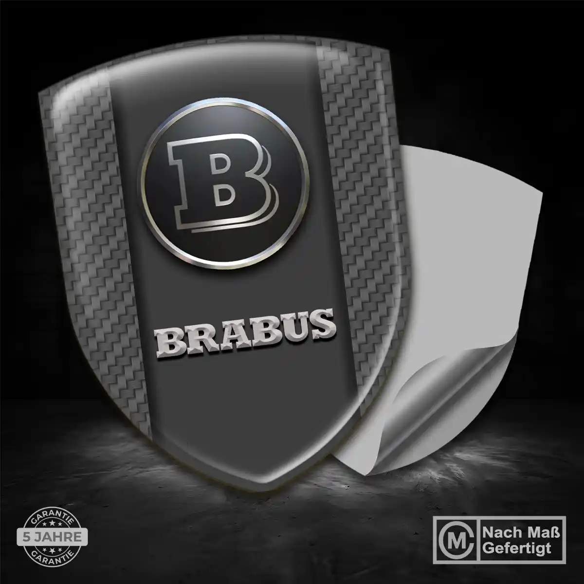 Mercedes Brabus Aufkleber 3D Gel Embleme Auto Stilvolles Design