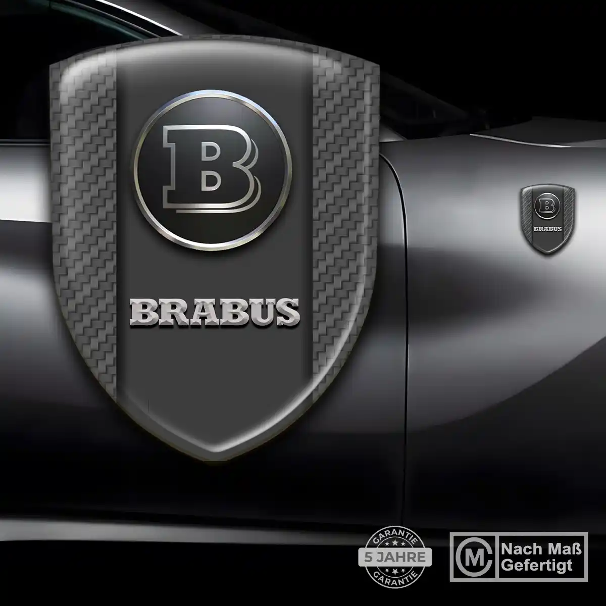Mercedes Brabus Aufkleber 3D Gel Embleme Auto Stilvolles Design