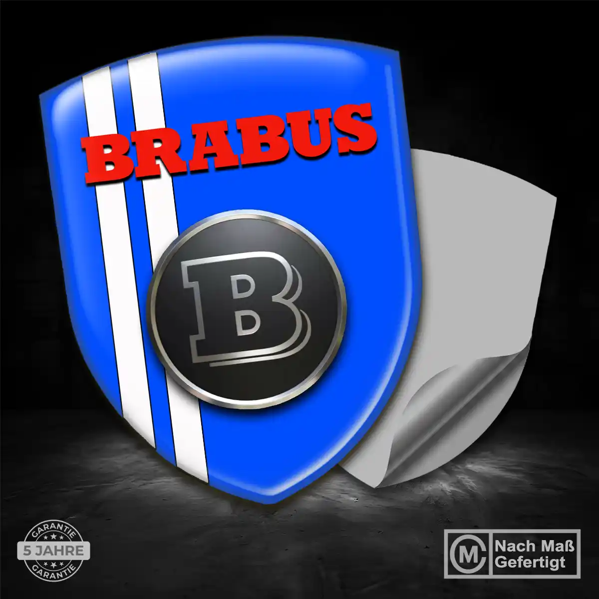 Mercedes Brabus Aufkleber 3D Gel Embleme Hohe Qualität
